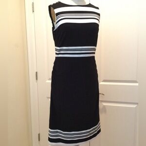 White House Black Market Dress Size M Black and White Dress